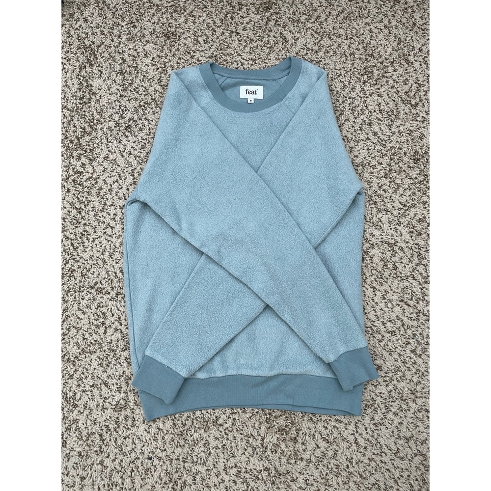 NWOT Feat Blanketblend Crewneck in Denim